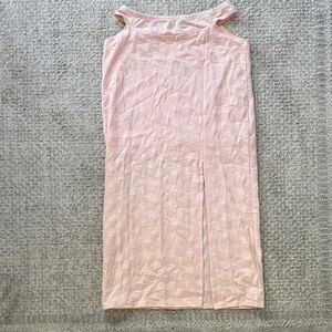 Elegant Pink Sleeveless Dress